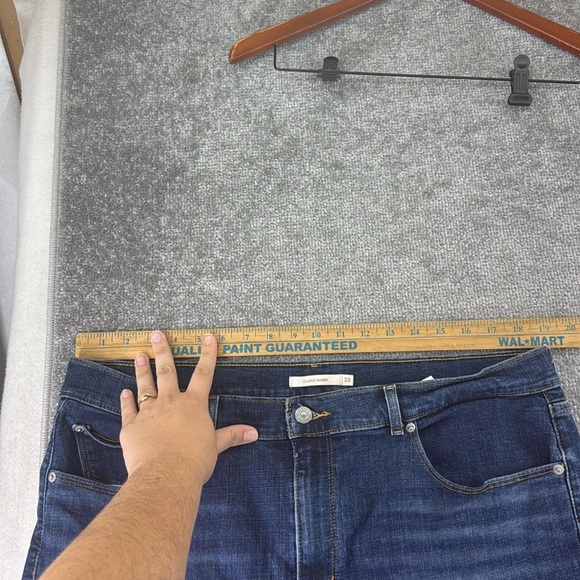 Levis Blue Jean Denim Classic Shorts Womens Size 33 High Rise - Picture 8 of 8